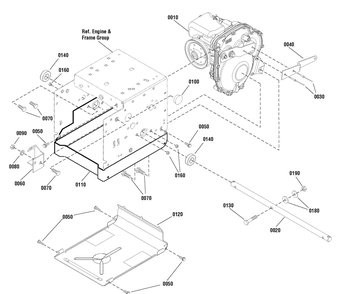 Traction Drive Group Diagram and Parts List for 1695868-CM741450H 2010 Briggs and Stratton Snow Blower